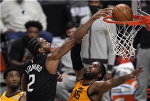 2021年6月15日NBA快船vs爵士第4场录像视频回放 快船118-104爵士总比分2-2