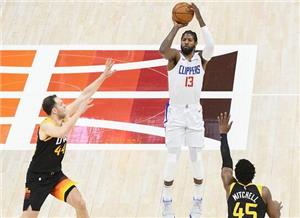 2021年6月17日NBA季后赛快船vs爵士第5场录像视频回放 快船119-111爵士总比分3-2